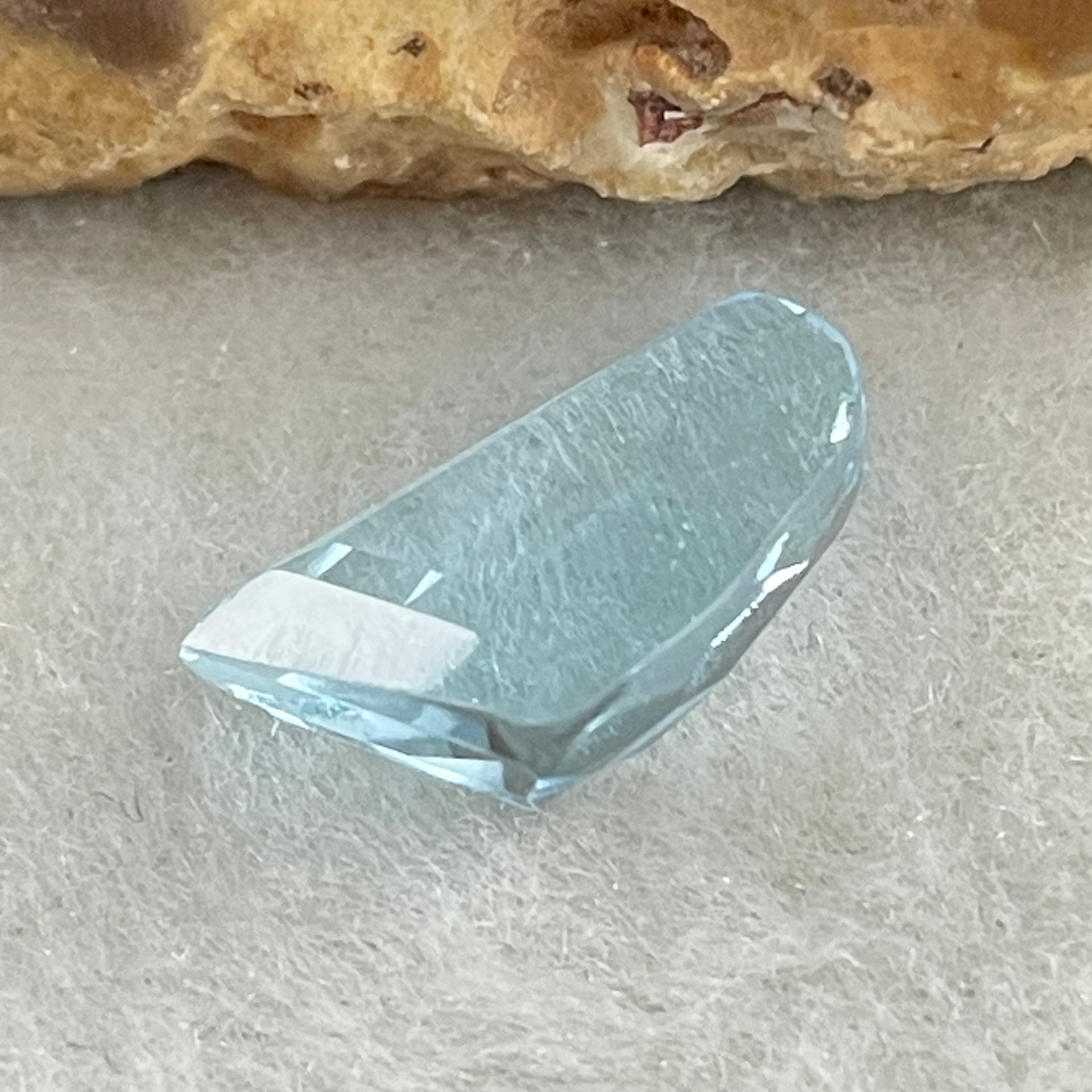 Natural Sky Blue Topaz Trillion Shape 4.60ct 13.0 by 8.0 by 5.2mm - Huangs Jadeite and Jewelry Pte Ltd