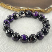 Very Good Grade Natural Sugilite Bracelet 天然苏纪石手链 52.36g 17cm 12.6mm 16 Beads - Huangs Jadeite and Jewelry Pte Ltd
