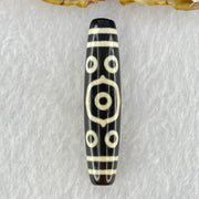 Natural Powerful Tibetan Old Oily Agate 11 Eyes Dzi Bead Heavenly Master (Tian Zhu) 十一眼天诛 15.10g 58.0 by 13.0mm - Huangs Jadeite and Jewelry Pte Ltd
