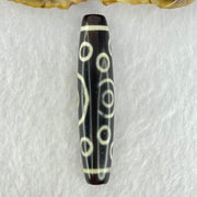 Natural Powerful Tibetan Old Oily Agate 13 Eyes Dzi Bead Heavenly Master (Tian Zhu) 十三眼天诛 14.03g 58.2 by 12.5mm - Huangs Jadeite and Jewelry Pte Ltd