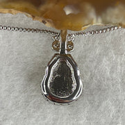 Natural Yellow Citrine Hulu Pendant on S925 Sliver 3.58g 7.8 by 6.0 by 4. - Huangs Jadeite and Jewelry Pte Ltd