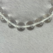 Natural Clear Quartz Bracelet 天然白水晶手链 28.91g 16cm 10.6mm 18 Beads - Huangs Jadeite and Jewelry Pte Ltd