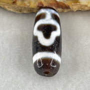 Natural Powerful Tibetan Old Oily Double Bodhi Tree Dzi Bead Heavenly Master (Tian Zhu) 菩提树天珠 5.45g 28.9 by 11.0mm - Huangs Jadeite and Jewelry Pte Ltd