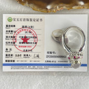 Type A Colourless to White Jadeite Cabochon in Mold Ring 18.08g 14.0 by 9.8 by 4.5mm US9 HK20 - Huangs Jadeite and Jewelry Pte Ltd