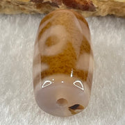 Natural Powerful Tibetan Old Oily Agate Patina Guiren Tairen Human Dzi Bead Totem Amulet Heavenly Master (Tian Zhu) 贵人天诛 4.82g 20.0 by 11.8mm - Huangs Jadeite and Jewelry Pte Ltd