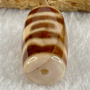 Natural Powerful Tibetan Old Oily Agate Sky Door Serenity 1 Eye Dzi Bead Heavenly Master (Tian Zhu) 一眼天门天诛 4.77g 20.3 by 11.7mm - Huangs Jadeite and Jewelry Pte Ltd