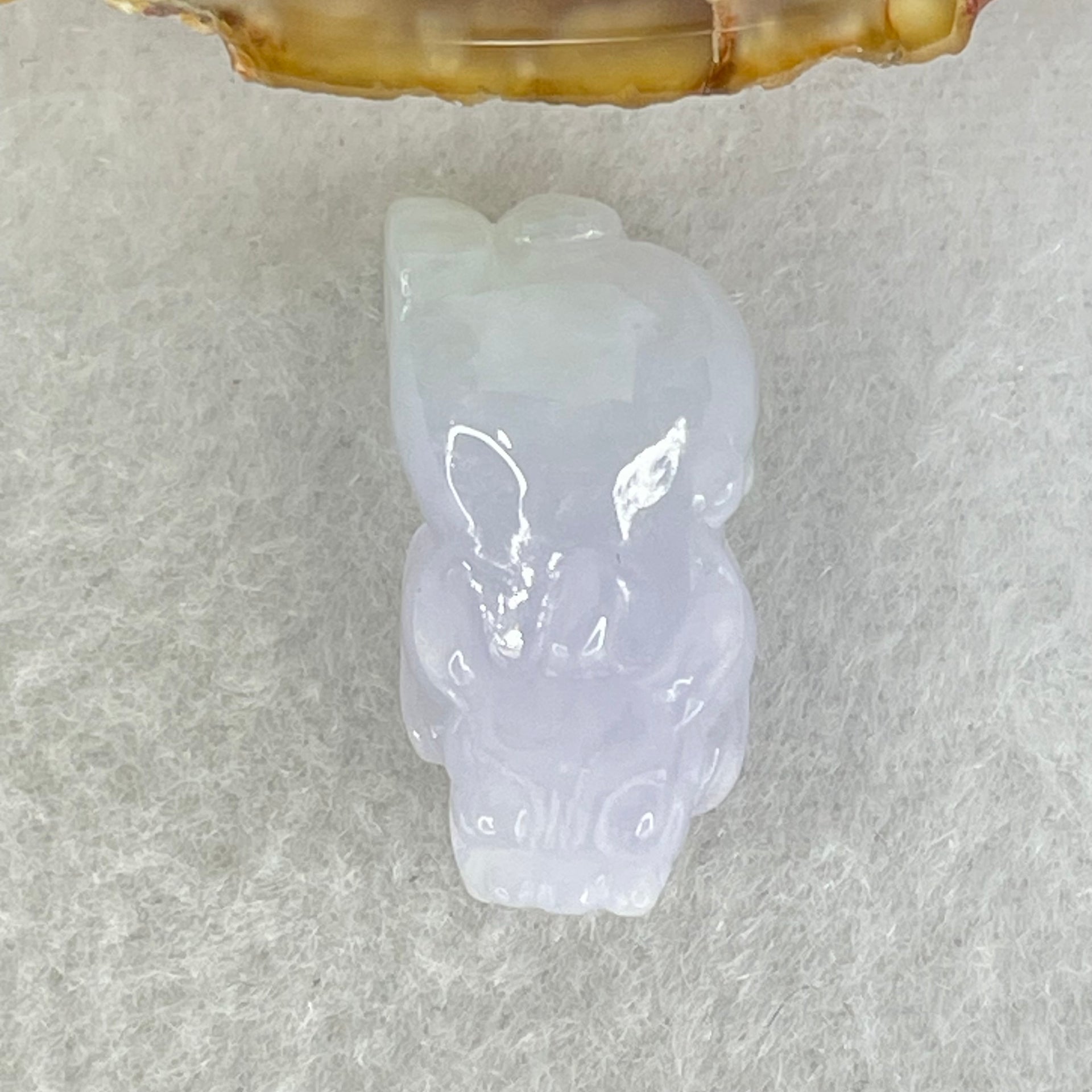 Type A Full Lavender Jadeite Pixiu Pendant Charm 6.44g 25.6 by 12.9 by 10.2mm - Huangs Jadeite and Jewelry Pte Ltd