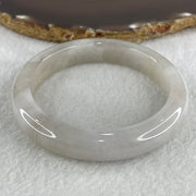 Certified Natural Type A Faint Lavender to Faint Brownish Piao Hua Jadeite Bangle 64.36g Internal Diameter 59.1mm by 12.3 by 9.6mm (Close to Perfect) - Huangs Jadeite and Jewelry Pte Ltd