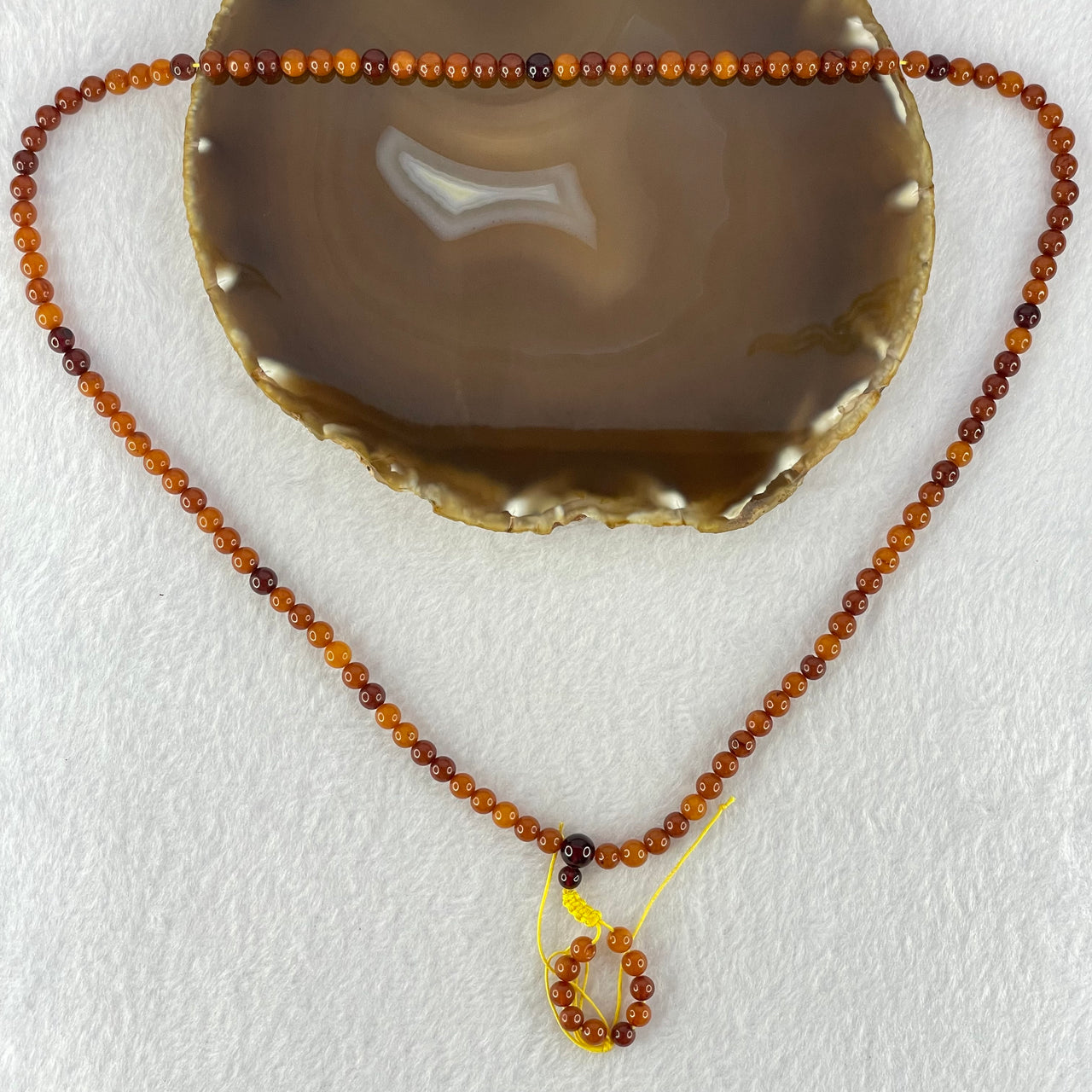 Natural Mixed Color Amber Beads Necklaces 12.45g 60cm 7.1mm 1 bead 5.7mm 111 Beads - Huangs Jadeite and Jewelry Pte Ltd