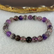 Natural Super 7 Beads Bracelet 15.70g 16cm 7.9mm 25 Beads - Huangs Jadeite and Jewelry Pte Ltd