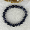 Natural Dark Blue Goldstone Bracelet 天然蓝砂石手链 13.07g 13cm 7.8mm 22 Beads - Huangs Jadeite and Jewelry Pte Ltd