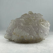 Natural White Agate with Amethyst 3 Legged Toast Display 904.3 140.0 by 91.0 by 94.0mm - Huangs Jadeite and Jewelry Pte Ltd