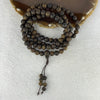 Natural Wild Vietnam Black Kynam Qi Nan Chen Xiang Mu Agarwood Beads Necklace (Sinking Type 沉水) 天然野生越南黑奇南沉香珠项链 29.28g 86 cm 8.3 mm 108 beads - Huangs Jadeite and Jewelry Pte Ltd