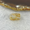 Good Grade Natural Golden Rutilated Quartz Crystal Lulu Tong Barrel 天然金顺发晶水晶露露通桶 2.62g 14.7 by 10.2mm - Huangs Jadeite and Jewelry Pte Ltd