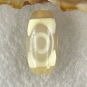 Natural Powerful Tibetan Old Oily Agate 3 Eyes Dzi Bead Heavenly Master (Tian Zhu) 三眼天诛 2.86g 20.1 by 9.9mm - Huangs Jadeite and Jewelry Pte Ltd