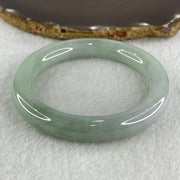 Type A Natural Jelly Light Green with Faint Lavender Jadeite Bangle 74.36g Inner Diameter 59.2mm 11.3 by 11.9mm (Close to Perfect) - Huangs Jadeite and Jewelry Pte Ltd