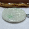 Type A Faint Lavender with Green Patches Jadeite Double Sided Thousand Hands Guan Yin Pendent 48.74g 52.5 by 52.5 by 10.5mm - Huangs Jadeite and Jewelry Pte Ltd