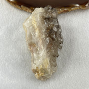 Natural Smoky Quartz Rough Irregular Shape Display in Wooden Stand 178.74g 62.1 by 58.2 by 100.0mm - Huangs Jadeite and Jewelry Pte Ltd