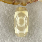 Natural Powerful Tibetan Old Oily Agate 3 Eyes Dzi Bead Heavenly Master (Tian Zhu) 三眼天诛 3.05g 20.0 by 10.1mm - Huangs Jadeite and Jewelry Pte Ltd