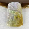 Type A Lavender Yellow Shan Shui 88.42g 67.2 by 44.8 by 14.6mm with Wooden Stand - Huangs Jadeite and Jewelry Pte Ltd