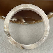 Natural Pink with Purple Flower Agate Bangle 46.56g Inner Diameter 55.2mm 15.5 by 7.9mm (Perfect) - Huangs Jadeite and Jewelry Pte Ltd
