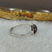 Very Good Grade Natural Super 7 S925 Silver Ring (Adjustable Size) 1.79g 8.3 by 4.5mm - Huangs Jadeite and Jewelry Pte Ltd