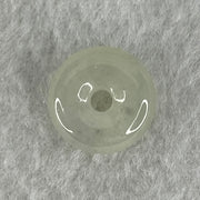 Type A Semi Icy Faint Green Jadeite Ping An Kou Charm/Pendant 2.05g 13.0 by 5.9mm - Huangs Jadeite and Jewelry Pte Ltd