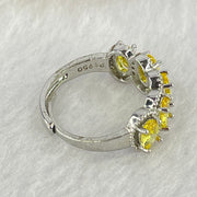 Cubic Zirconia in Sliver Gold Color Ring (Adjustable Size) 3.00g 4.8 by 2.4 by 1.2mm 9pcs - Huangs Jadeite and Jewelry Pte Ltd