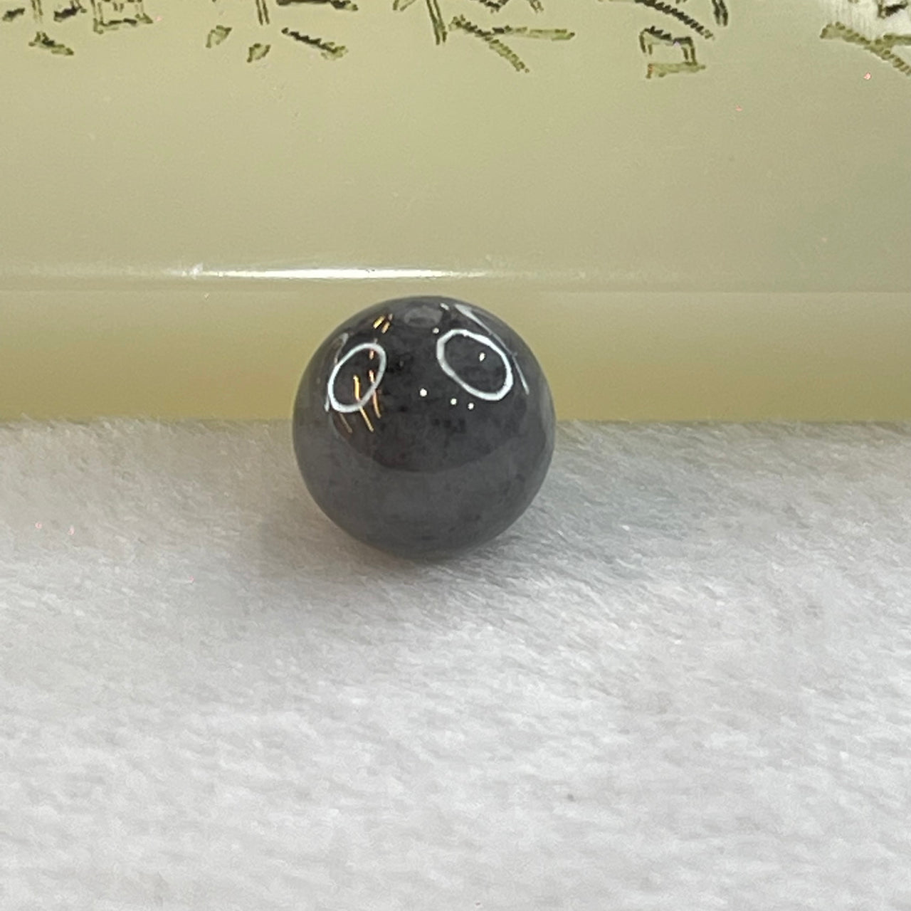 Type A Grey Wuji Jadeite Beads for Bracelet/Necklace/Earring/Ring 1.85g 10.2mm - Huangs Jadeite and Jewelry Pte Ltd