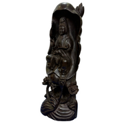 Natural Zitan Wood Guan Yin Display 5,331.6g 183.0 by 120.0 by 488.0mm - Huangs Jadeite and Jewelry Pte Ltd