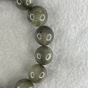 Natural Green Serpentine with Brown Beads Bracelet 53.93g 17.5cm 13.9mm 16Beads - Huangs Jadeite and Jewelry Pte Ltd