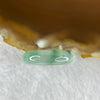 Type A Semi Icy Green and Dark Green Piao Hua Jadeite Ring 3.65g 5.7 by 3.9mm  US 6.5 / HK 14 (Very Slight Internal Line) - Huangs Jadeite and Jewelry Pte Ltd