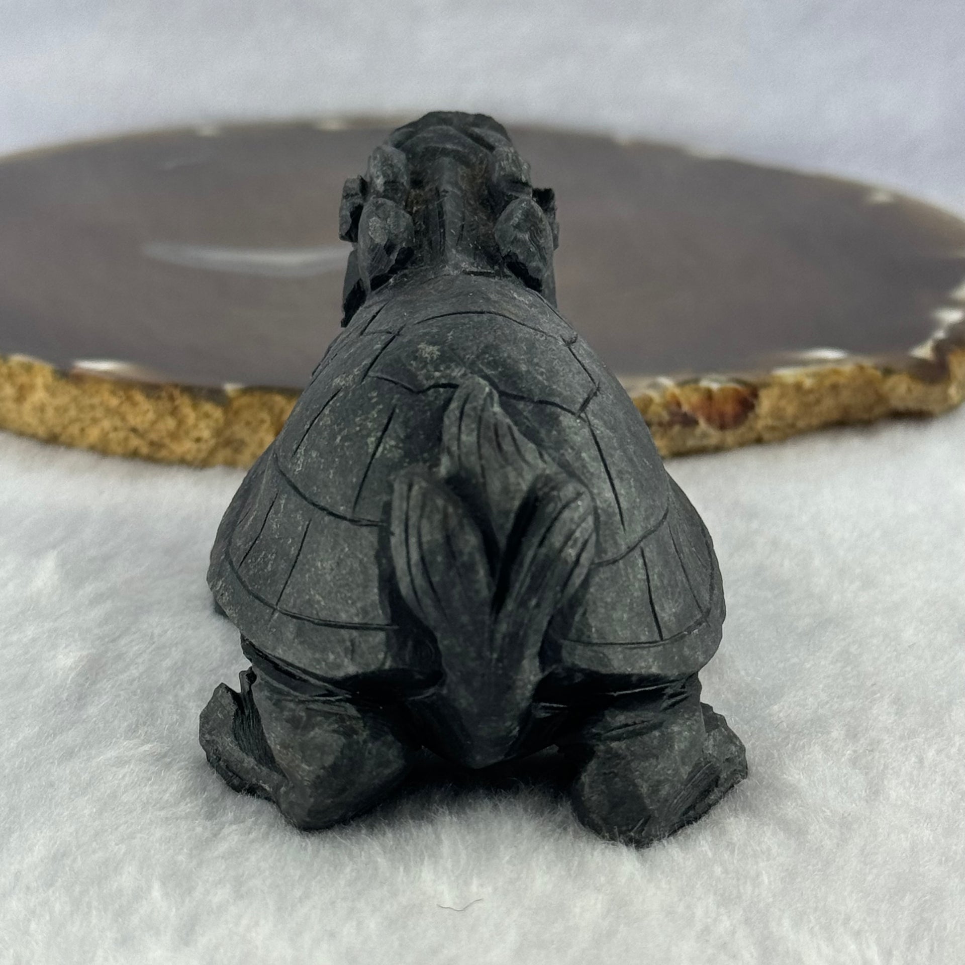 Rare Natural Tibetan Meteorite Tektite Dragon Turtle Display 432.8g by 88.8 by 51.5 by 55.2mm - Huangs Jadeite and Jewelry Pte Ltd