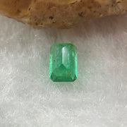 Natural Colombia Green Emerald (Beryl) Cut-Cornered Rectangular step cut 0.58ct 5.8 by 3.8 by 3.3mm - Huangs Jadeite and Jewelry Pte Ltd