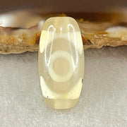 Natural Powerful Tibetan Old Oily Agate 3 Eyes Dzi Bead Heavenly Master (Tian Zhu) 三眼天诛 2.92g 20.1 by 10.1mm - Huangs Jadeite and Jewelry Pte Ltd