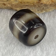 Natural Powerful Tibetan Old Oily Agate 1 Lines Dzi Bead Heavenly Master (Tian Zhu) 1.91g 10.2 by 10.3mm - Huangs Jadeite and Jewelry Pte Ltd