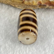 Natural Powerful Tibetan Old Oily Agate Sky Door Serenity 1 Eye Dzi Bead Heavenly Master (Tian Zhu) 一眼天诛 4.85g 19.9 by 11.7mm - Huangs Jadeite and Jewelry Pte Ltd