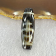 Natural Powerful Tibetan Old Oily Agate Double Nectar Vessel Dzi Bead Heavenly Master (Tian Zhu) 花蜜容器眼天珠 10.32g 40.0 by 13.4mm - Huangs Jadeite and Jewelry Pte Ltd