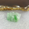 Type A Bright Green with Faint Lavender Jadeite Pixiu Pendent A货辣绿和浅紫罗兰翡翠貔貅吊坠 8.32g 22.8 by 16.2 by 12.0 mm - Huangs Jadeite and Jewelry Pte Ltd
