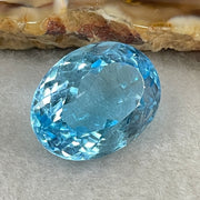 Natural Sky Blue Topaz Oval Shape 18.74ct 18.5 by 13.8 by 8.8mm - Huangs Jadeite and Jewelry Pte Ltd