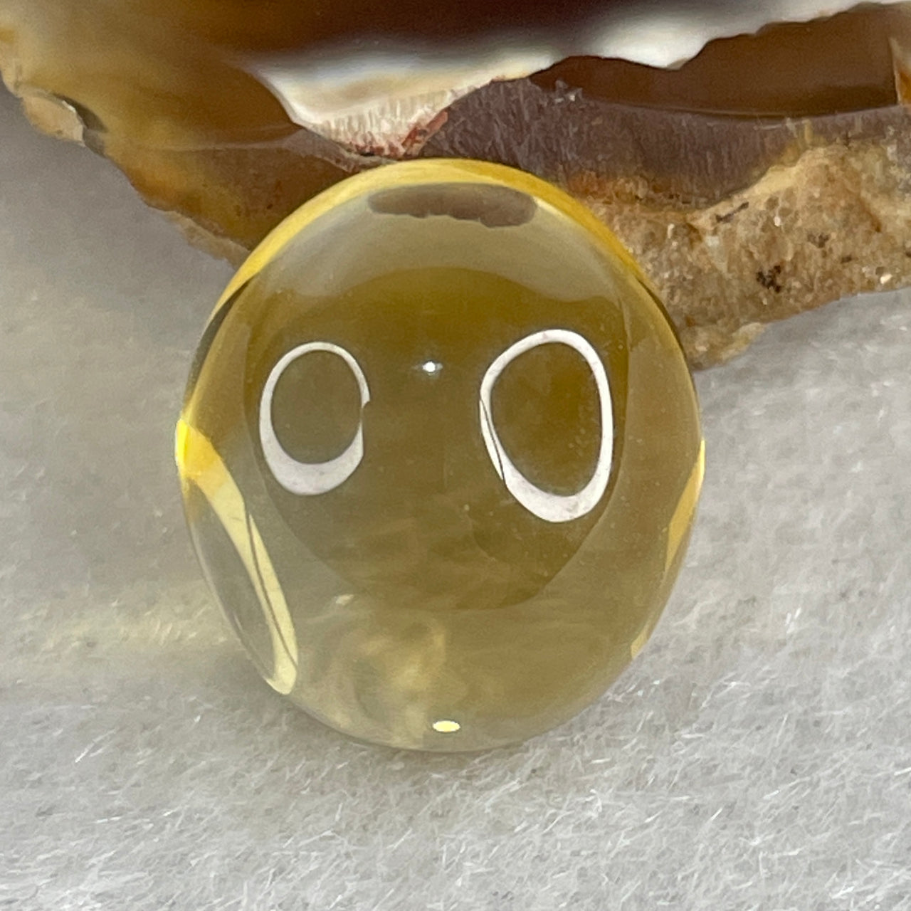 Certified Natural Yellow Citrine Loose Cabochon Stone | 11.24 Carat Investment Grade | Flawless 14.0x12.6x8.0mm Oval "Solar Fire" Premium Custom Jewelry Setting Gemstone