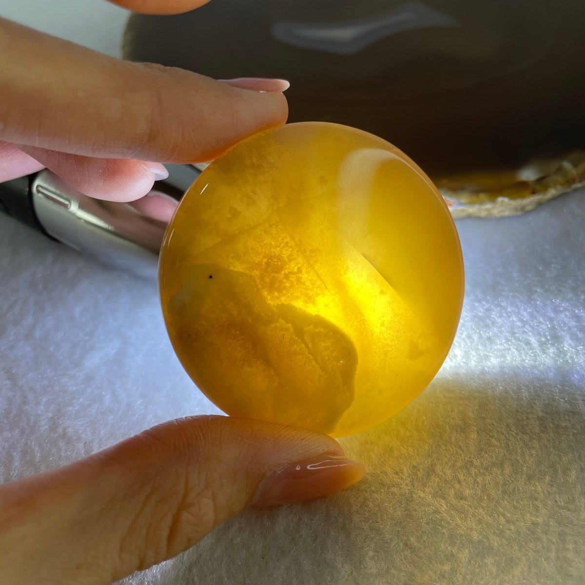 Natural Purple Flower Agate Full Round Bangle Set | (96.78g | 54.9mm ID | 12.2 x 10.0mm | Close to Perfect | Royal Blooming Grace & Spiritual Elevation Anchor, Feng Shui Blessing & Sovereign Fu Zhuo Stacking Bangle Set) - Huangs Jadeite and Jewelry Pte Ltd