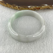 Natural Type A Faint Green Faint Lavender Jadeite Oval Bangle 33.20g Inner Diameter 54.9mm 11.7 by 6.3mm (Very Very Slight Internal Lines) - Huangs Jadeite and Jewelry Pte Ltd