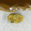 Above Average Grade Natural Golden Rutilated Quartz Pixiu Charm for Bracelet 天然金发水晶貔貅 8.45g 26.1 by 16.9 by 11.3mm - Huangs Jadeite and Jewelry Pte Ltd