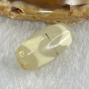 Natural Powerful Tibetan Old Oily Agate Tiger Tooth Daluo Dzi Bead Heavenly Master (Tian Zhu) 虎呀天诛 2.98g 20.1 by 10.3mm - Huangs Jadeite and Jewelry Pte Ltd