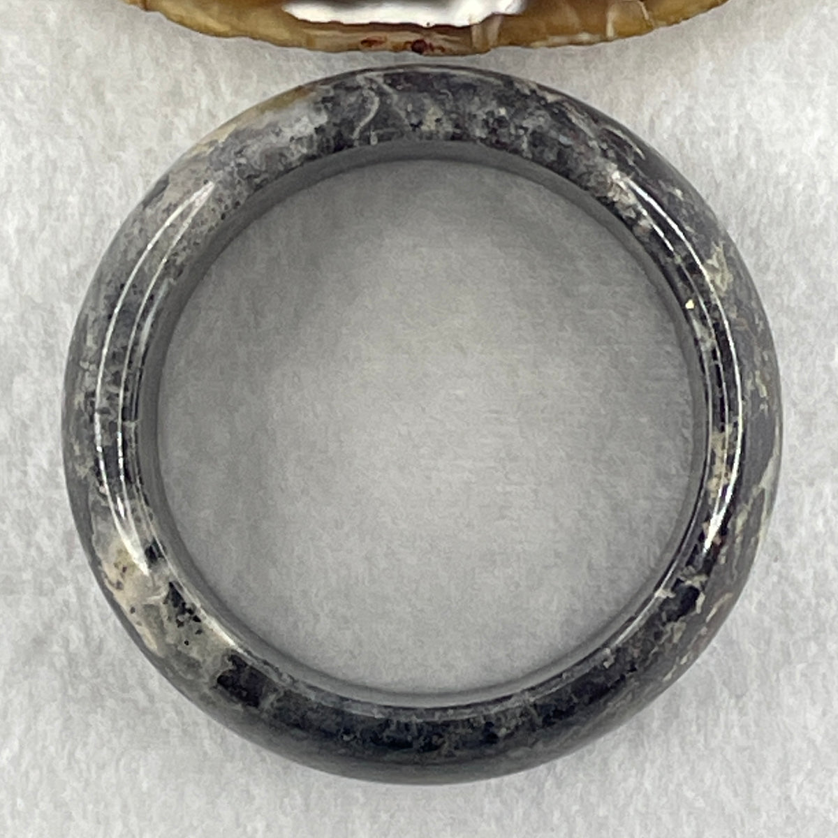 Natural Apache Tears Obsidian Bangle 126.01g Inner Diameter 56.7mm 27.6 by 9.6mm - Huangs Jadeite and Jewelry Pte Ltd