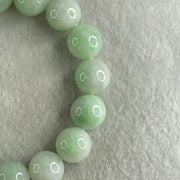 Type A Light Green Jadeite Beads Bracelet 54.51g 16cm 12.7mm 16 Beads - Huangs Jadeite and Jewelry Pte Ltd