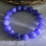 Above Average Grade Natural Blue Tanzanite Beads Bracelet 46.67g 16cm 11.8mm 17 Beads - Huangs Jadeite and Jewelry Pte Ltd