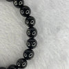 Natural Hypersthene Crystal Bracelet 天然金运石水晶手链 25.85g 16cm 8.7mm 22 Beads - Huangs Jadeite and Jewelry Pte Ltd