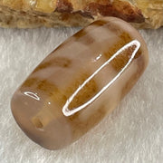 Natural Powerful Tibetan Old Oily Agate Patina Guiren Tairen Human Dzi Bead Totem Amulet Heavenly Master (Tian Zhu) 贵人天诛 4.82g 20.0 by 11.8mm - Huangs Jadeite and Jewelry Pte Ltd